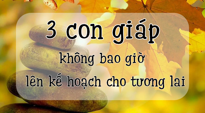 3 con giáp không bao giờ lên kế hoạch cho tương lai